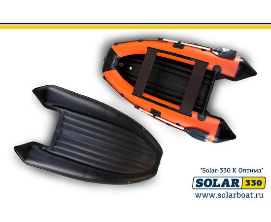 Лодка надувная моторная solar-330 к (оптима) Оранжевый, фото , изображение 3
