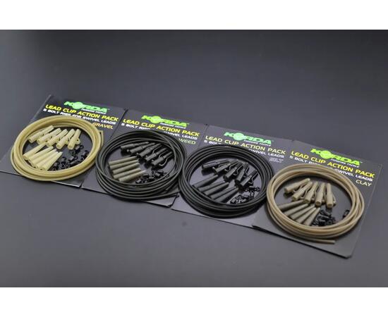 Набор безопасная клипса KORDA Lead Clip Action Pack Clay, Цвет: Clay, фото , изображение 7