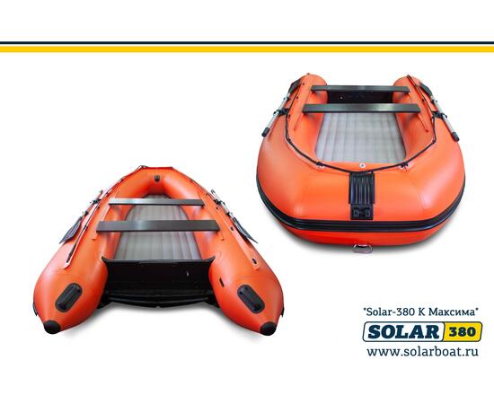 Лодка надувная моторная solar-380 к (максима) Оранжевый, фото , изображение 2