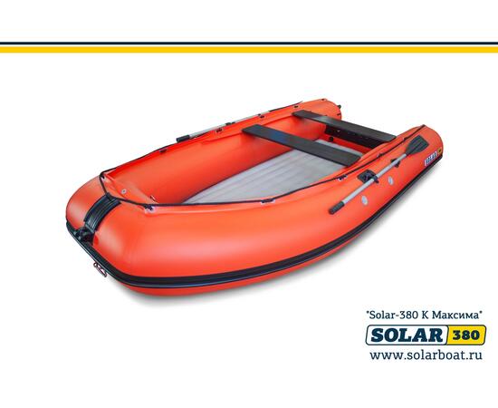 Лодка надувная моторная solar-380 к (максима) Оранжевый, фото , изображение 3