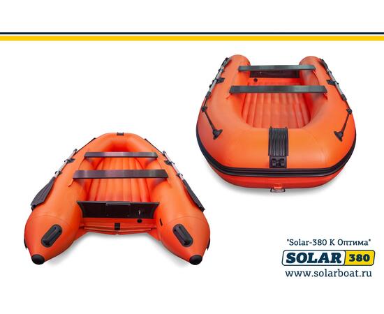 Лодка надувная моторная solar-380 к (оптима) Оранжевый, фото , изображение 3