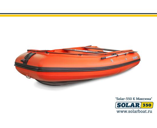 Лодка надувная моторная solar-350 к (максима) Оранжевый, фото , изображение 3