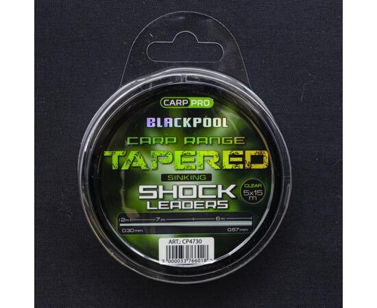 Лидер CARP PRO Blackpool Carp Tapered Leaders 0,3-0,57 мм 15м*5, Диаметр лески: 0.3-0.57 мм, фото , изображение 2