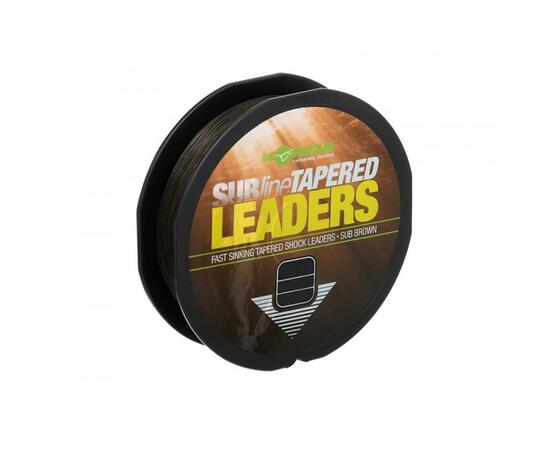Лидер конический KORDA Subline Tapered Leader 0.30-0.50мм Brown, фото 