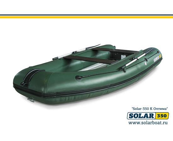 Лодка надувная моторная solar-350 к (оптима) Зеленый, фото , изображение 2