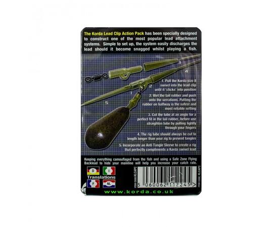 Набор безопасная клипса KORDA Lead Clip Action Pack Clay, Цвет: Clay, фото , изображение 3