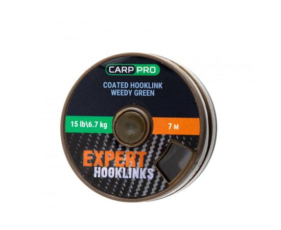 Поводковый в оболочке CARP PRO 15LB 7M зеленый, Цвет: зеленый, фото 
