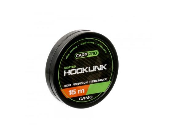 Поводковый в оболочке CARP PRO Soft Coated Hooklink Camo 25 LB 15m, Разрывная нагрузка: 25 LB, фото 