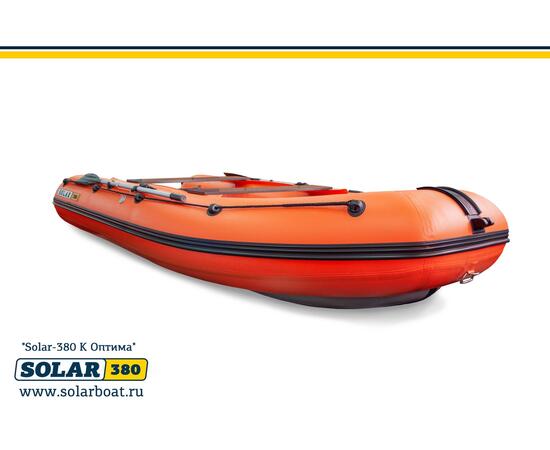 Лодка надувная моторная solar-380 к (оптима) Оранжевый, фото , изображение 4