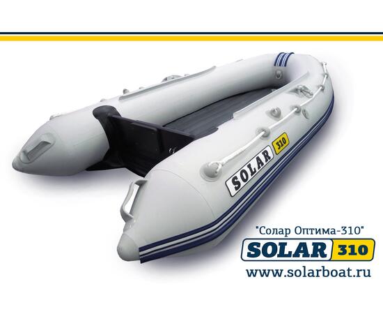 Лодка надувная моторная solar-310 к (оптима) Светло-Серый, фото , изображение 5