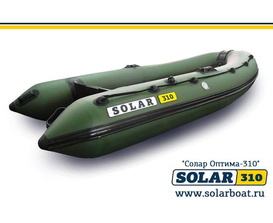 Лодка надувная моторная solar-310 к (оптима) Зеленый, фото , изображение 4