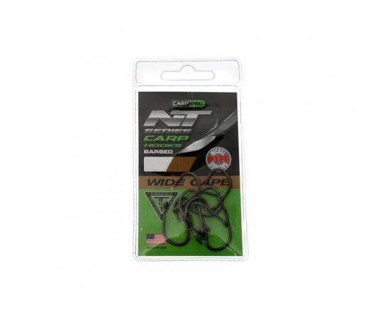 Крючки Карповые CARP PRO Wide Gape NT Series № 2 Nickel Teflon, фото 