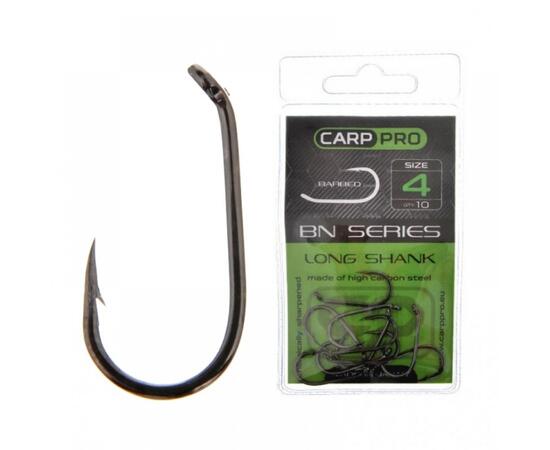 Крючки Карповые CARP PRO Black Nickel Long Shank №8, Размер: №8, фото 