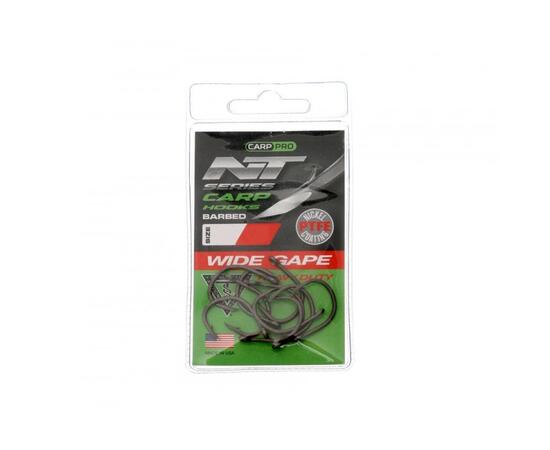 Крючки Карповые CARP PRO Wide Gape Heavy Duty № 2 Nickel Teflon, фото 