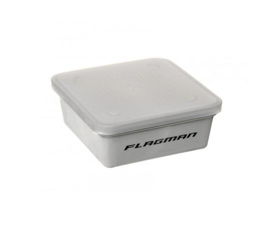 Коробка для наживки+сито+кришка (135x135x55 мм) GREY BOX+COVER+RIDDLE, фото , изображение 3