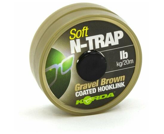 Поводковый материал KORDA N-Trap Soft Gravel 15lb 20м, Разрывная нагрузка: 15 lb, фото 