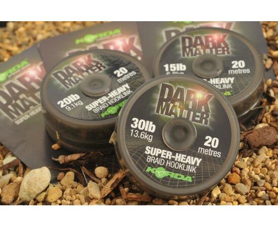 Поводковый материал KORDA Dark Matter Braid 30lb 20м, Разрывная нагрузка: 30 lb, фото 