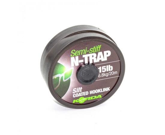 Поводковый материал KORDA N-Trap Semi-stiff 15lb Silt, фото 