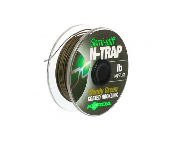 Поводковый материал KORDA N-Trap Semi-stiff 30lb Weedy Green, фото 