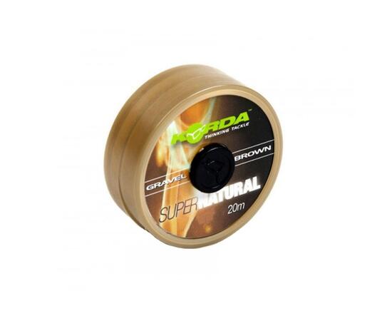 Поводковый материал KORDA Super Natural Gravel Brown 18lb 20м, фото 