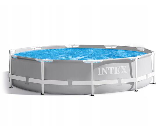 26702 Каркасный бассейн круглый Intex Prism Frame Pool 305х76, фильтр-насос, фото 