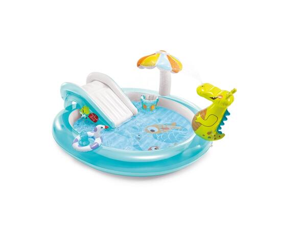 57165 Детский игровой центр "Аллигатор" с горкой и распылителем Intex "Gator Play Center", фото , изображение 2