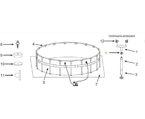 26334 Каркасный бассейн 610 х 122 см Ultra XTR Frame, фильтр-насос, лестница, тент, подстилка, фото , изображение 5