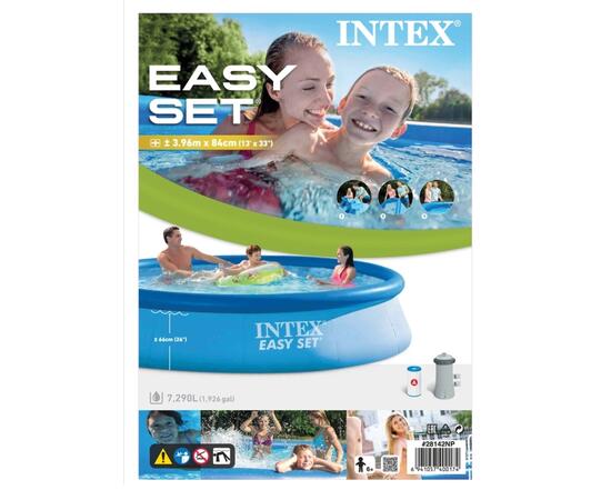 28142 Бассейн надувной Intex Easy Set, 396 х 84 см, фильтр-насос, фото , изображение 3