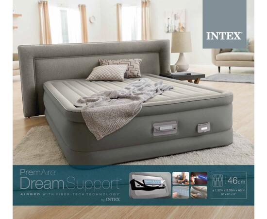 64770 Надувная кровать Dream Support Airbed 152х203х46см, встроенный насос 220V, фото , изображение 6
