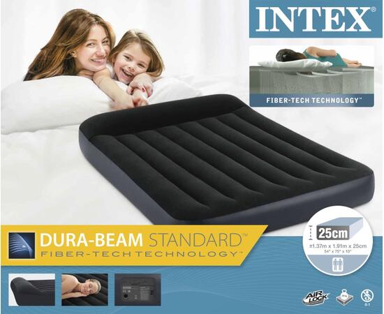 64148 Надувной матрас Pillow Rest Classic Fiber-Tech, 137 х 191 х 25 см, c встроенным насосом, фото , изображение 4