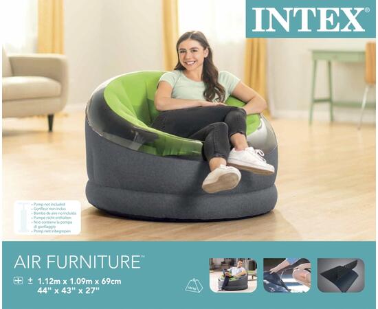 66581 Надувное кресло Empire Intex 112х109х69 см, фото , изображение 4