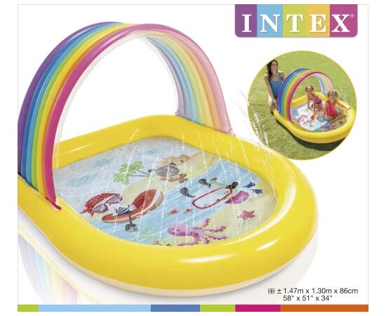 Бассейн для малышей Радужные фонтаны Intex 57156, фото , изображение 2