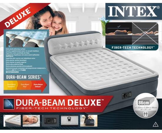 64448 Надувная кровать Ultra Plush, 152 х 236 х 46 см, с встроенным насосом 220-240V, фото , изображение 5