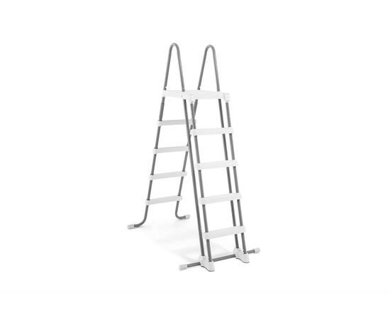 26744 Каркасный бассейн Grey Wood Prism Frame 549х122см, фильтр-насос, лестница, тент, подстилка, фото , изображение 3