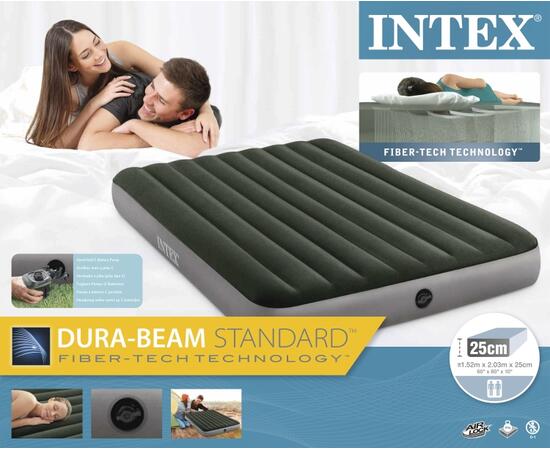 64779 Надувной матрас Downy Airbed 152х203х25 см насос на батарейках (6хС), фото , изображение 2