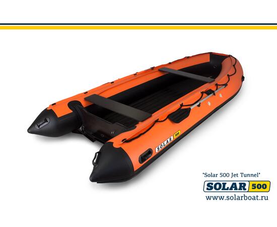 Лодка надувная моторная solar-500 JET тоннель (Оранжевый), фото 