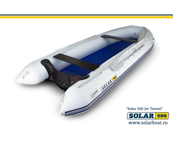 Лодка надувная моторная solar-500 JET тоннель (Светло-серый), фото , изображение 3