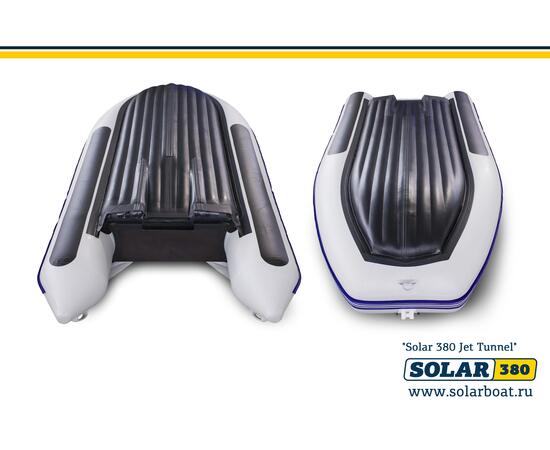 Лодка надувная моторная solar-380 JET тоннель (Светло-серый), фото , изображение 4