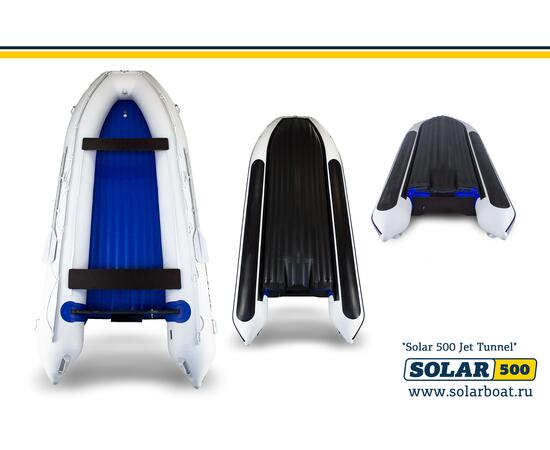 Лодка надувная моторная solar-500 JET тоннель (Светло-серый), фото , изображение 4
