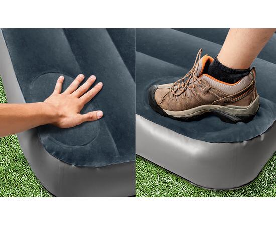 64763 Надувной матрас Downy Airbed, 152х203х25см, со встроенным ножным насосом, фото , изображение 4