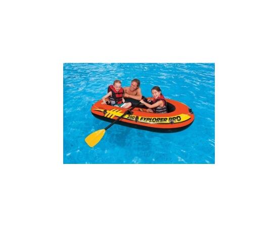 58357 Лодка Explorer Pro 200, 102 х 196 х 33 см, 2 местая, вёсла, насос, от 6 лет, до 120 кг, фото , изображение 4