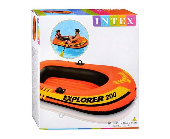 58330 Лодка Explorer 200 двухместная, 185х94х41 см, от 6 лет, до 95 кг, фото , изображение 4