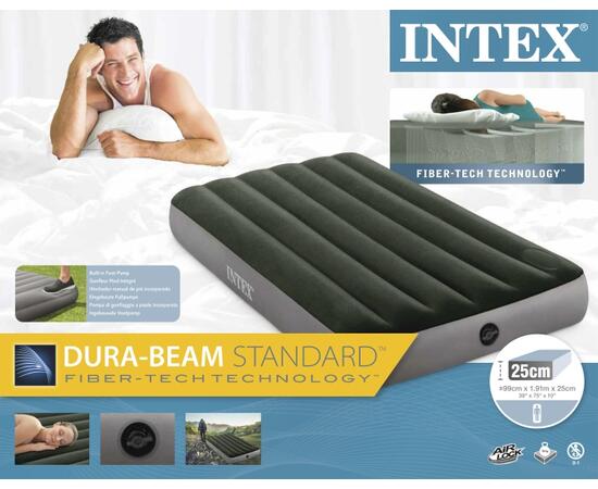 64761 Надувной матрас Downy Airbed, 99х191х25см, со встроенным ножным насосом, фото , изображение 4