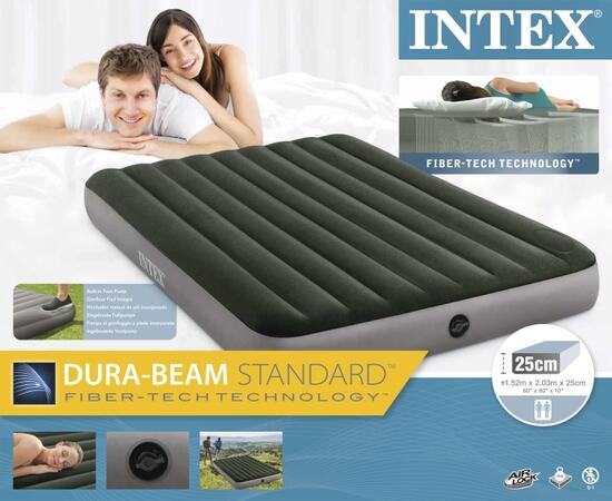 64763 Надувной матрас Downy Airbed, 152х203х25см, со встроенным ножным насосом, фото , изображение 6