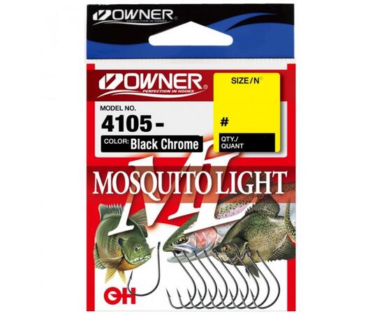 Крючок OWNER Mosquito Light BC №1/0 7шт, Размер: №1/0, Количество: 7, фото 