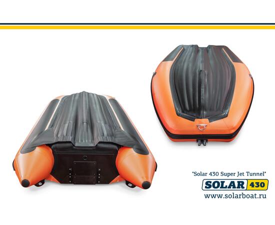 Лодка надувная моторная solar-430 Супер JET тоннель (Оранжевый), фото , изображение 3