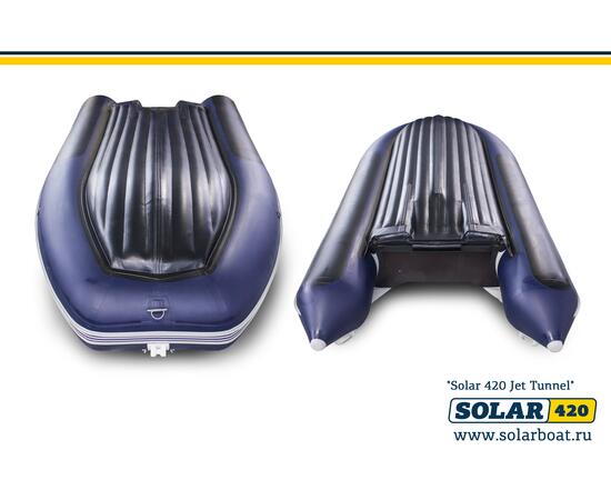 Лодка надувная моторная solar-420 JET тоннель (Синий), фото , изображение 2