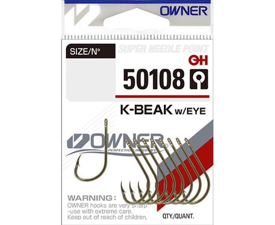 Крючок OWNER K-Beak BC №4 9шт, Размер: №4, Количество: 9, фото 