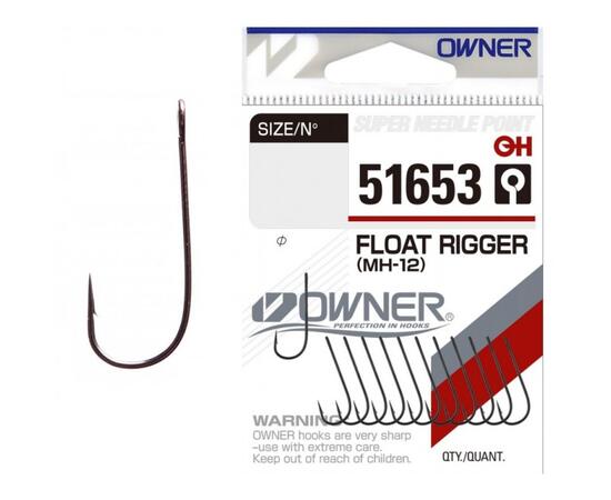 Крючок OWNER Float Rigger MH-12 BC №8 11шт, Размер: №8, Количество: 11 шт., фото 