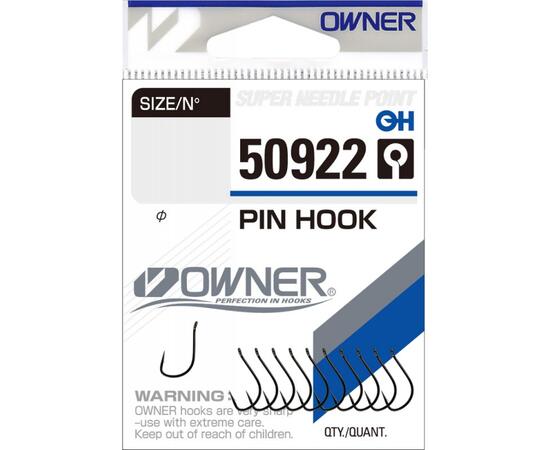 Крючок OWNER Pin Hook BC №14 12шт, Размер: №14, Количество: 12, фото 